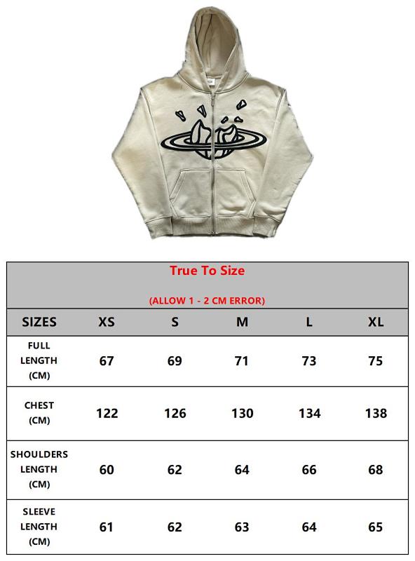 Bone White - Zip Up Hoodie · 3