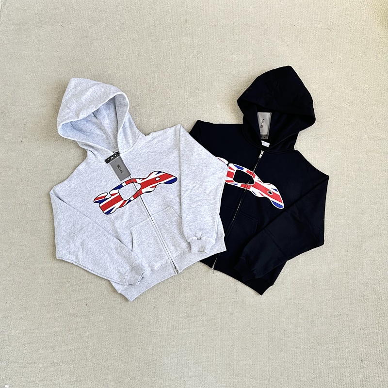 Ida Zip Hoodie Black/Grey · 2