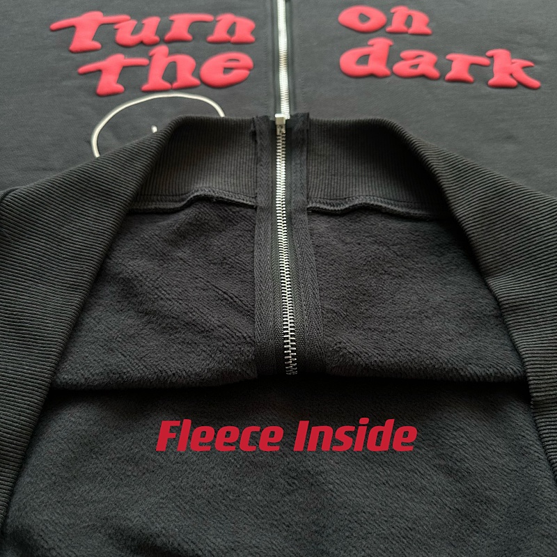 2.0 Turn On The Dark Skeleton Zip Up Hoodie · 2
