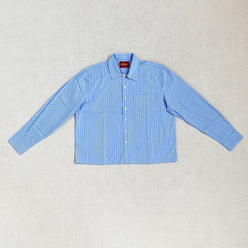 Mutim..date Night Shirt Long sleeves｜Blue · 5
