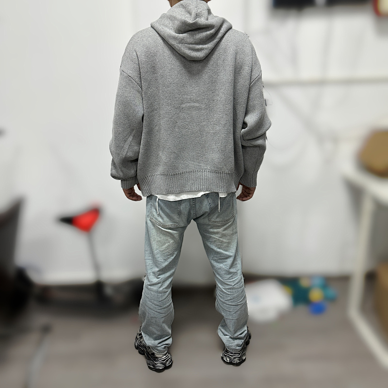 Knit Zip Up Hoodie · 3
