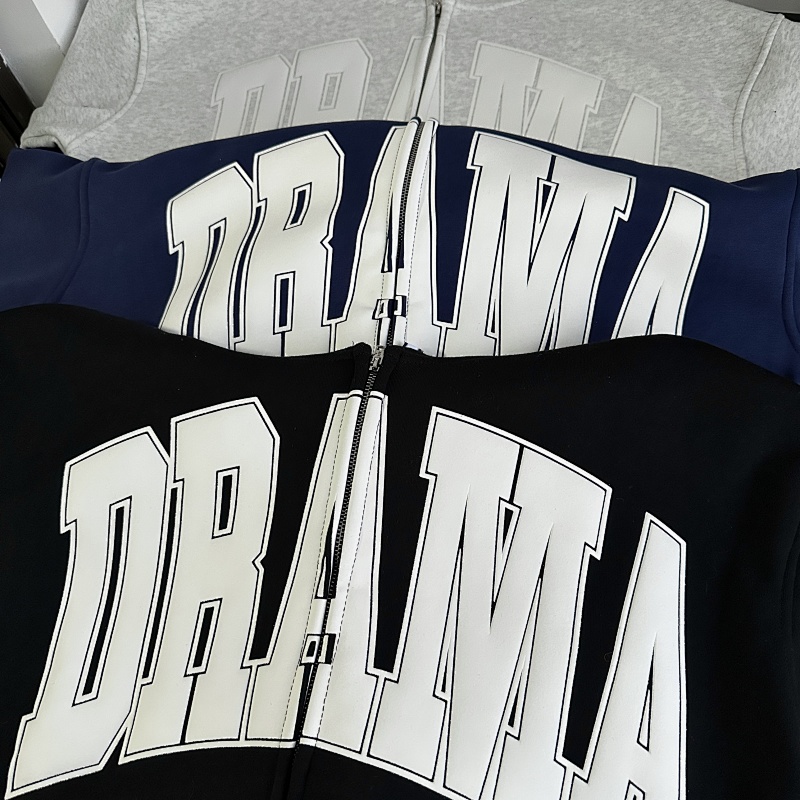 Dc Zip Up Hoodie - Gray/Black · 2