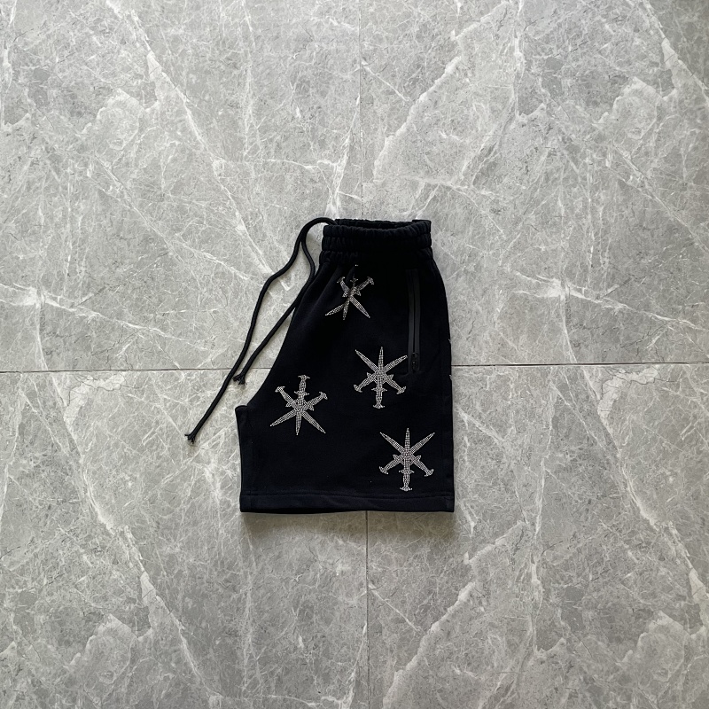 Unknown London Dagger Rhinestone Shorts · 4