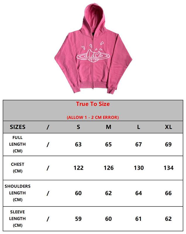 Zip-Up Hoodie Pink