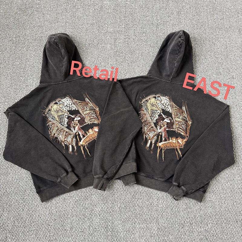 235¥ Vescartes Michelangelo Hoodie|washed Black