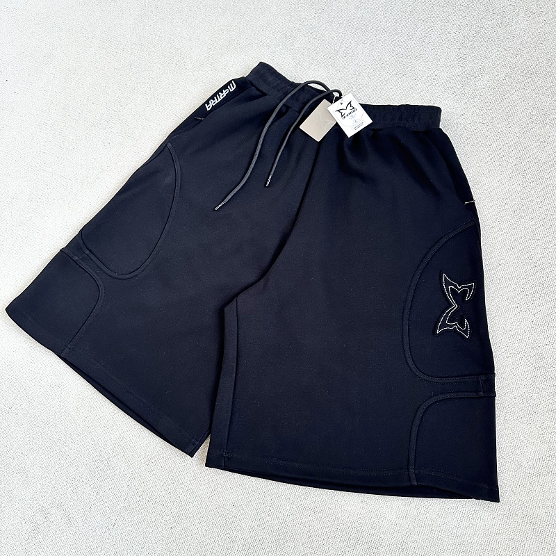 Mertra Split Panel Shorts｜Black · 5
