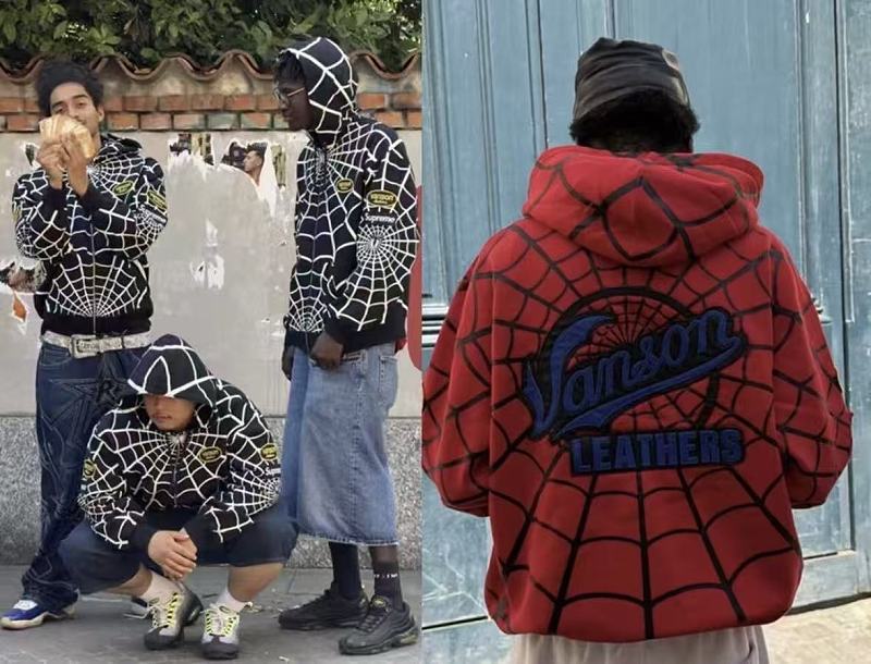 S P E E & Vanson Leathe Hoodie · 2
