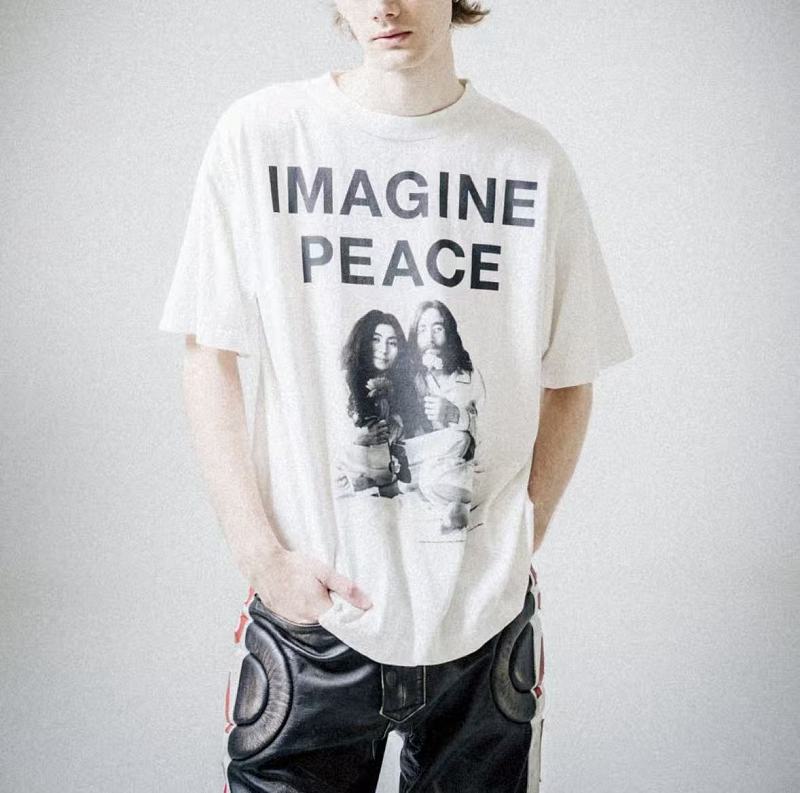 Saint Michael & John Lennon T-shirt · 2