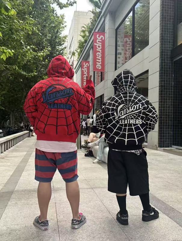 S P E E & Vanson Leathe Hoodie · 3