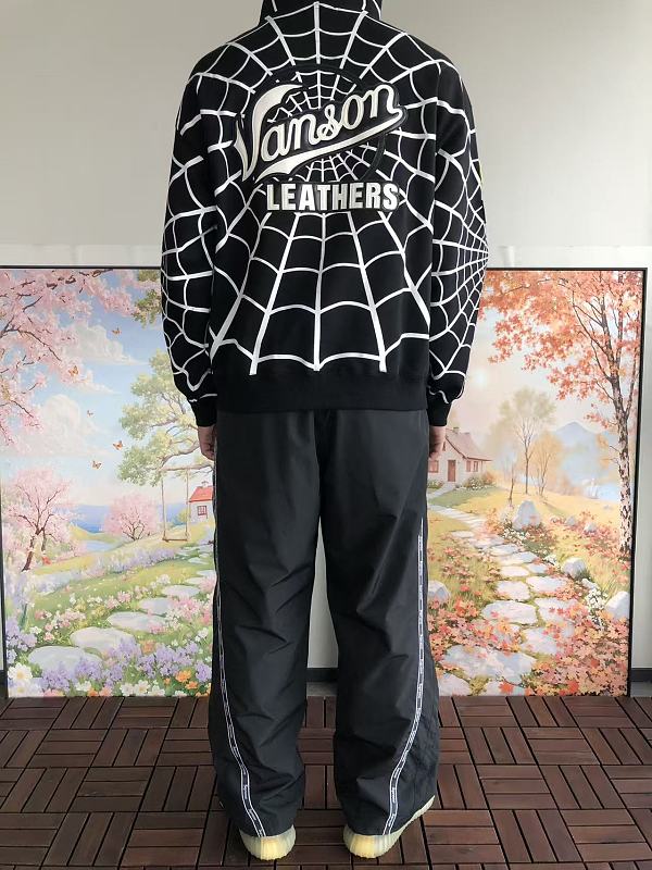 S P E E & Vanson Leathe Hoodie · 6