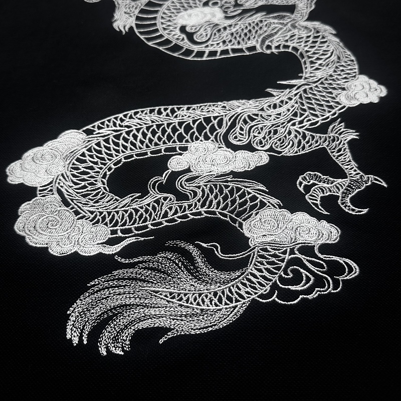 Boxy Dragon Embroidery Polo 6
