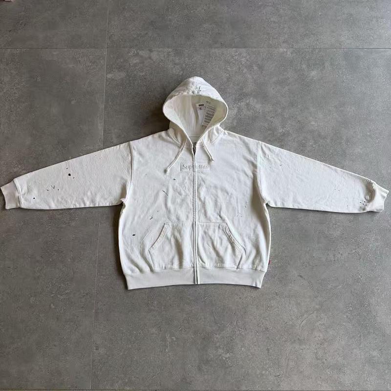 Supreme MM6 Zip Up Hoodie Best White ! 5