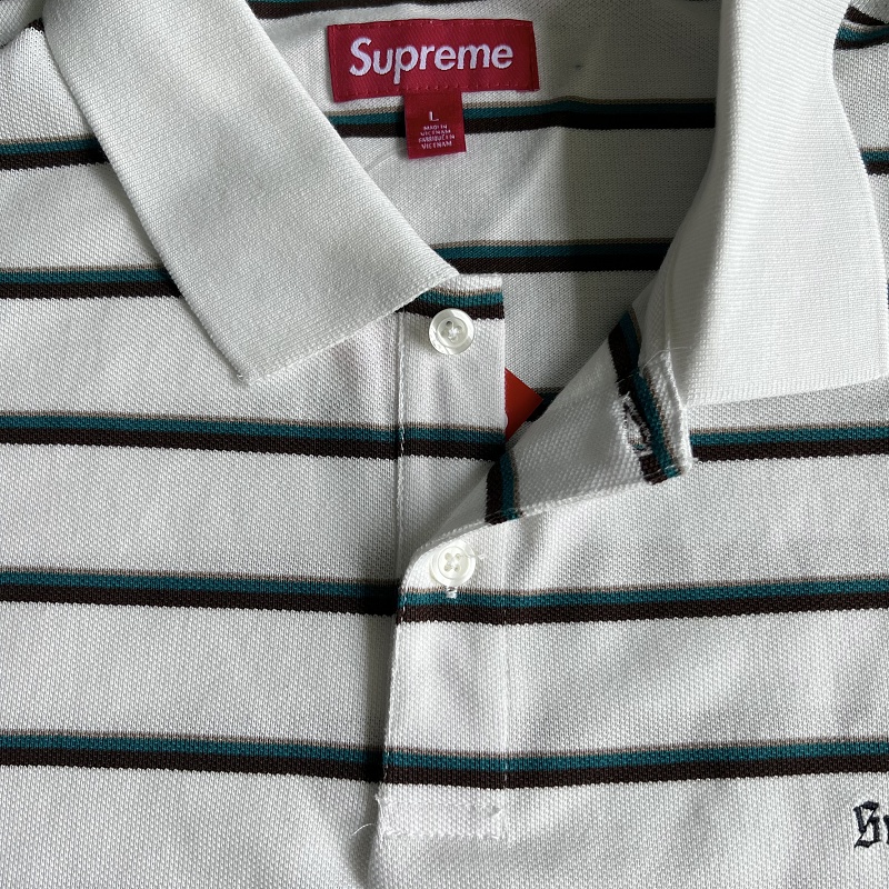 Supreme Week3 Washed Stripe Polo 9