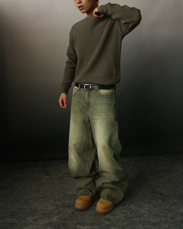 Mobius Matcha Baggy Jeans 5