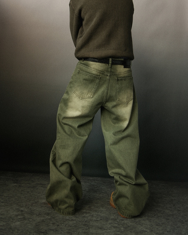Mobius Matcha Baggy Jeans 3