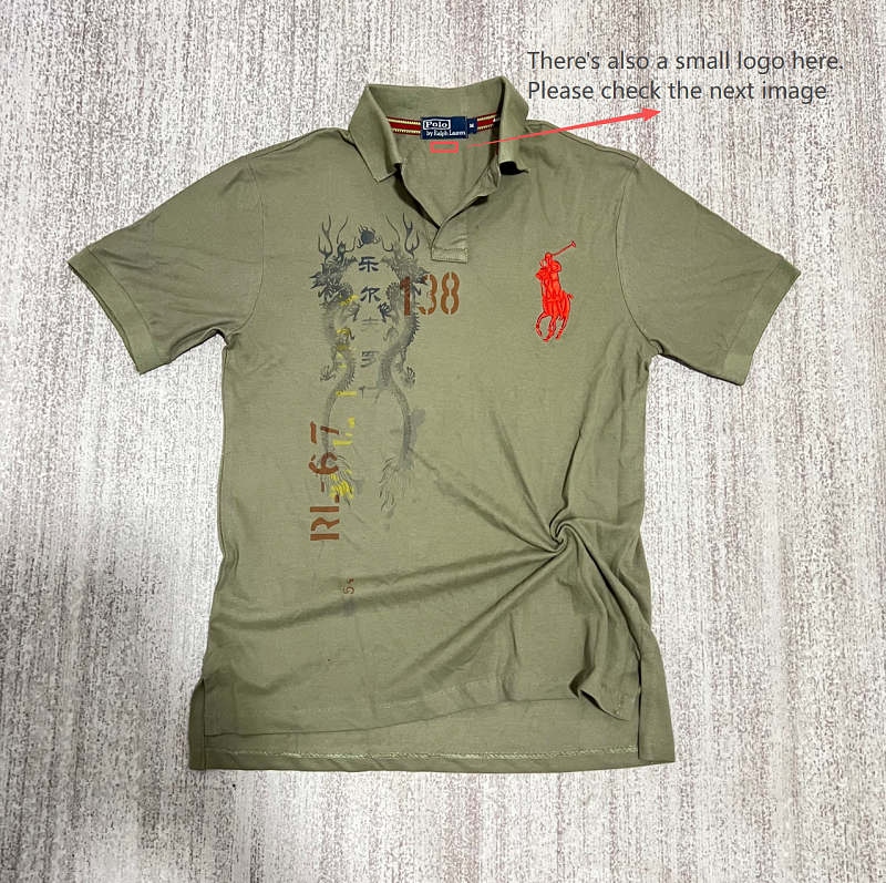 Polo Ralph Lauren Polo Shirt Green Asia Dragon 5