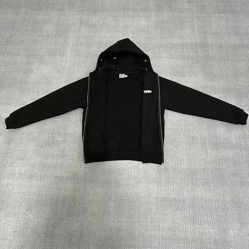Upinflames Black Hoodie Set 6