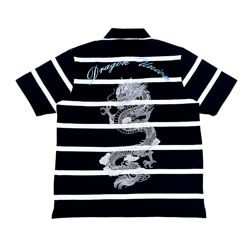Striped Dragon Embroidery Polo 4