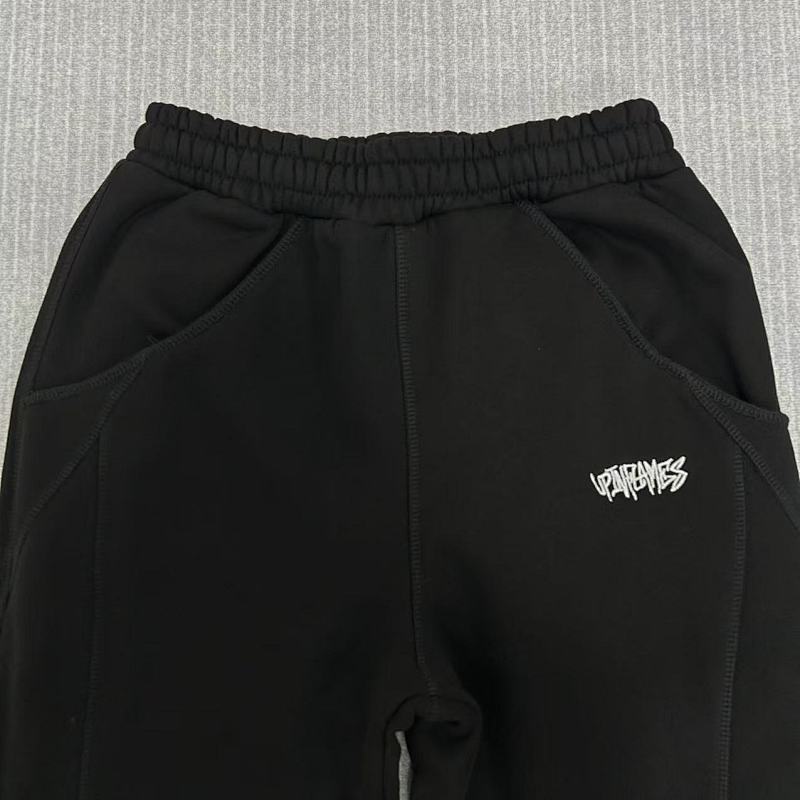 Upinflames Black Hoodie Set 11