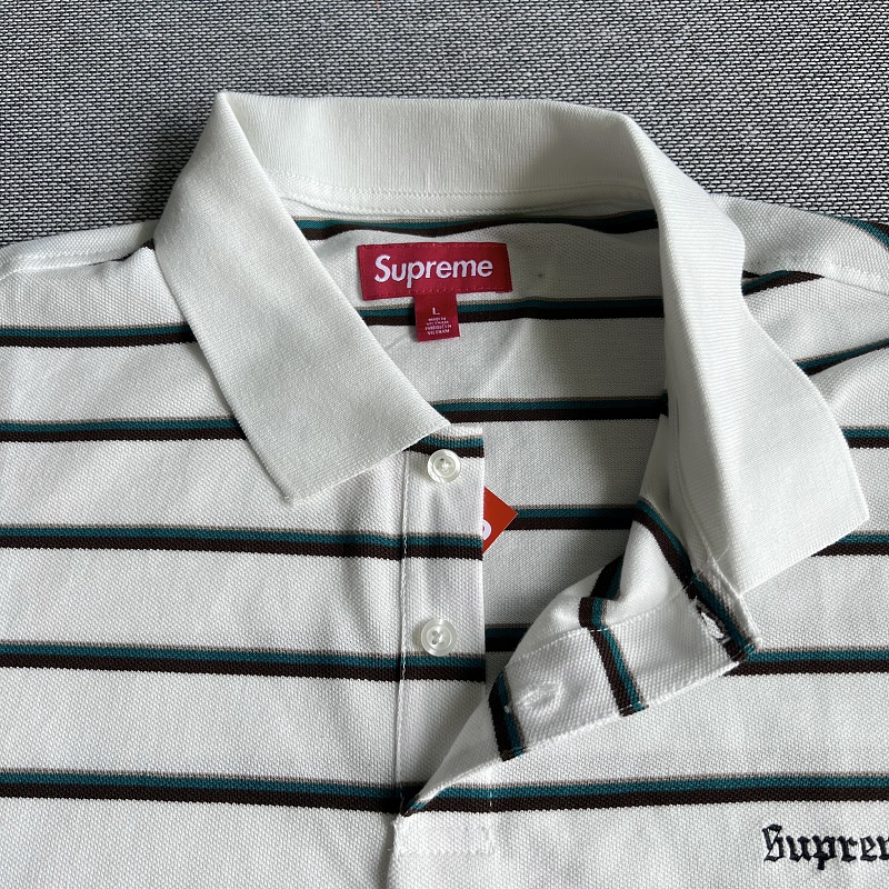 Supreme Week3 Washed Stripe Polo 8