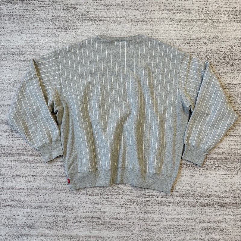 Supreme Striped Crew Neck Sweatshirt 3