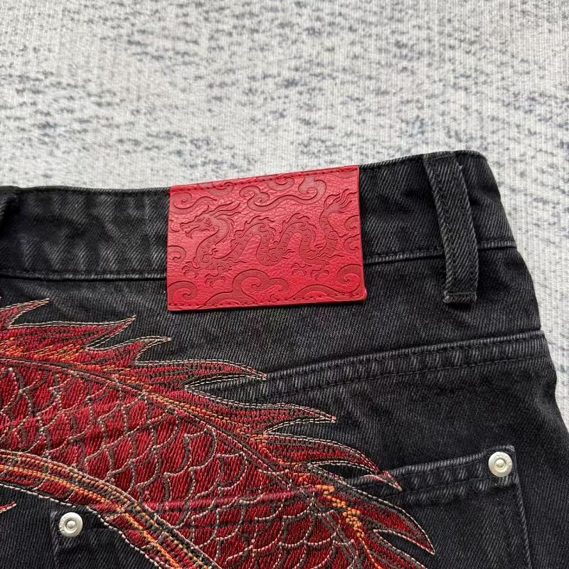 Dragon Embroidery Jorts 6