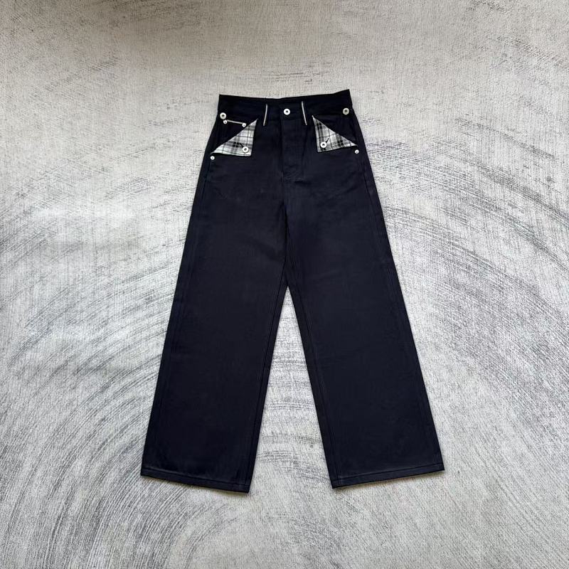 Fyredwrld Plaid Fabric Selvedge Jeans 2