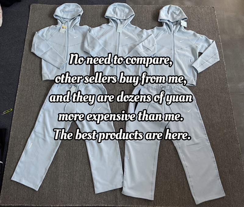 Nike Nocta Tech Fleece Tracksuit Baby Blue