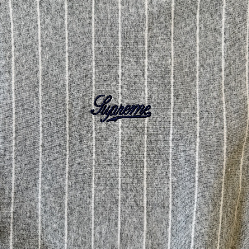Supreme Striped Crew Neck Sweatshirt 6