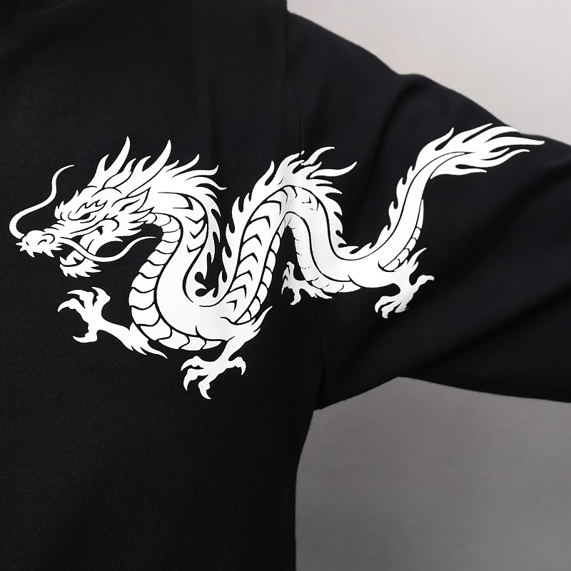 Dragon Soaring Shoulder Span Ls Tee - Black 6