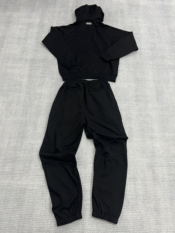 Upinflames Black Hoodie Set 5