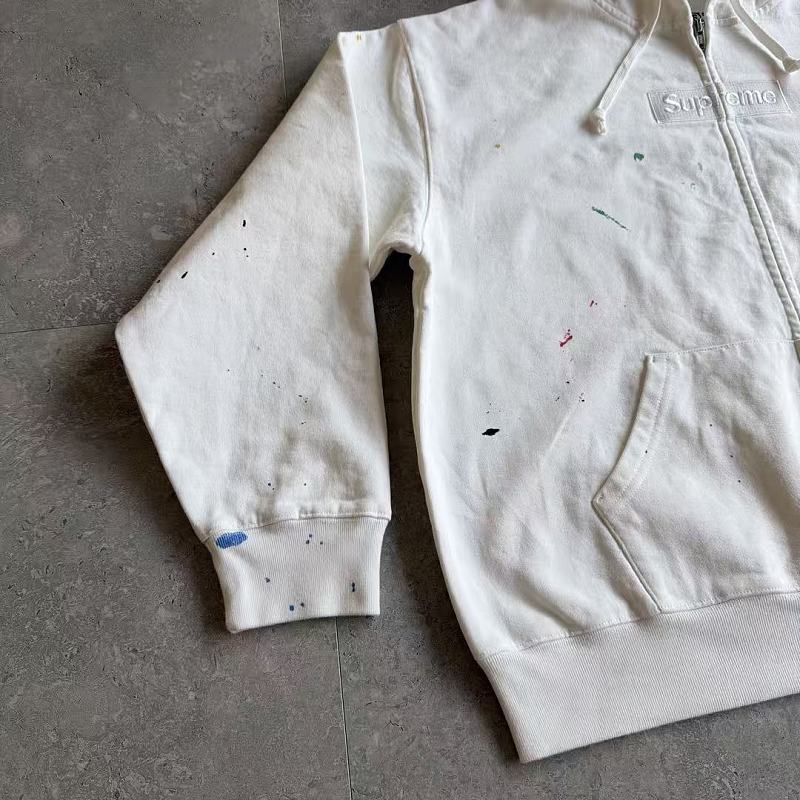 Supreme MM6 Zip Up Hoodie Best White ! 12