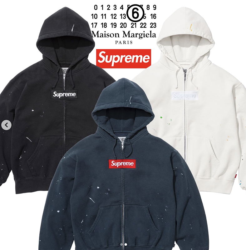 Supreme MM6 Zip Up Hoodie Best Baby Blue ! 3