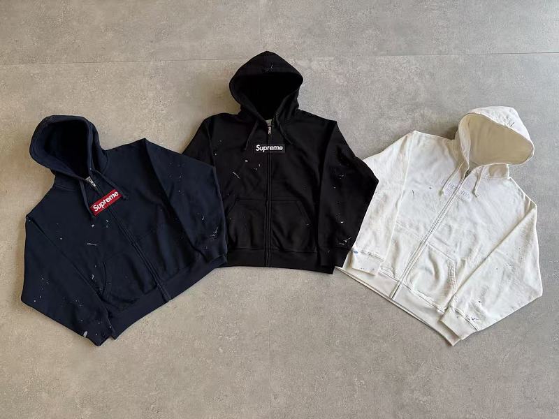 Supreme MM6 Zip Up Hoodie Best White ! 2