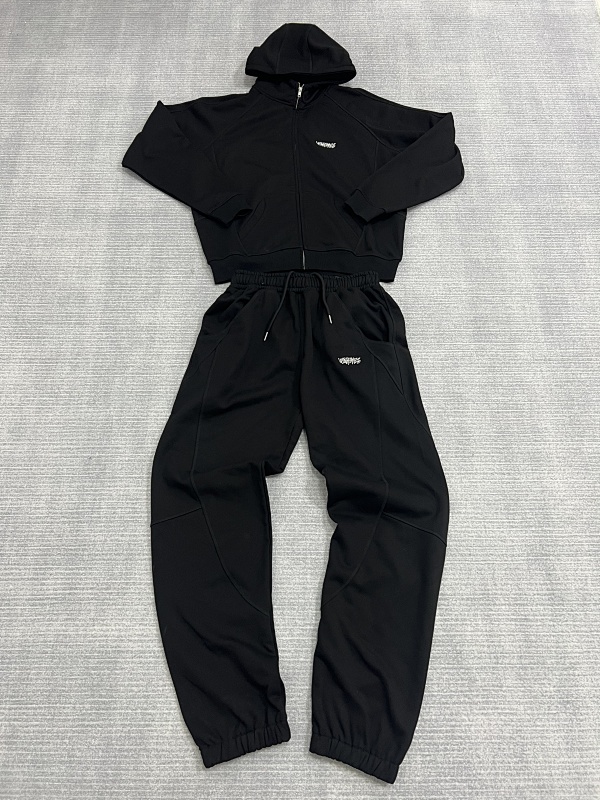 Upinflames Black Hoodie Set 4
