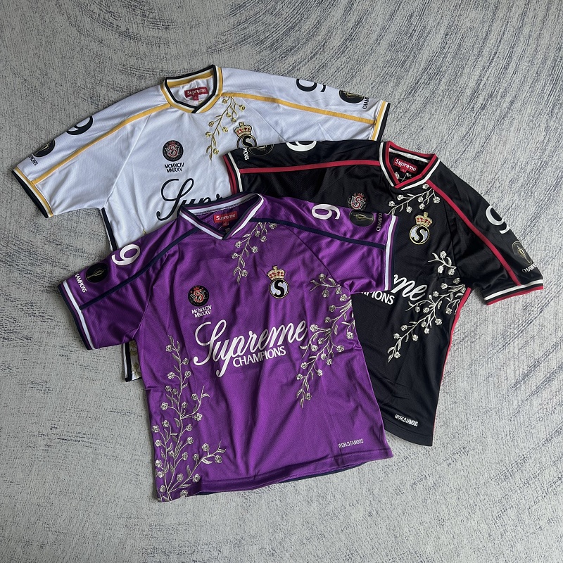 Supreme Flowers Football Jersey White 2