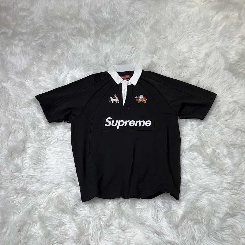 Supreme Polo Ss24 Week3 S/s Rugby Black 9