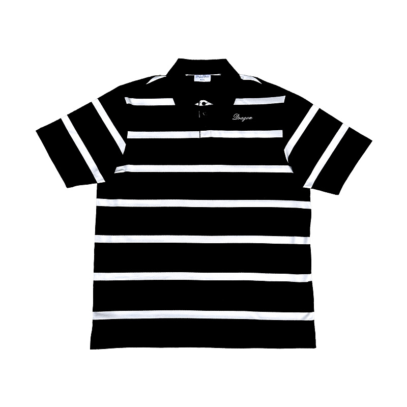Striped Dragon Embroidery Polo 5