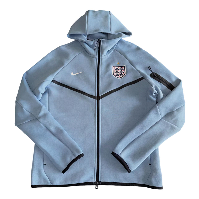 Uk Tech Fleece Zip Up Hoodie Baby Blue 8