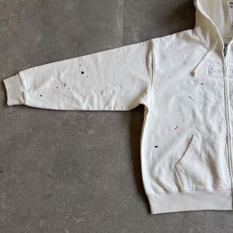 Supreme MM6 Zip Up Hoodie Best White ! 11