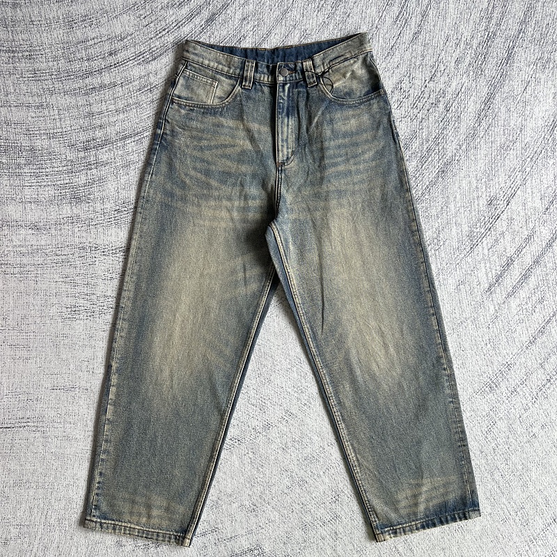 Carhartt Distressed Vintage Washed Blue Jeans 4