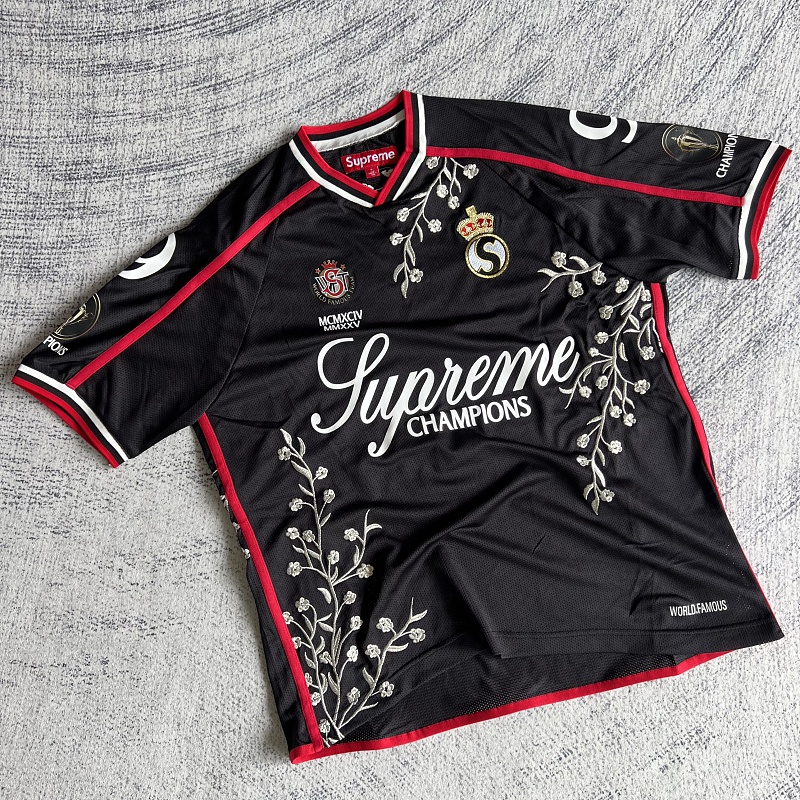 Supreme Flowers Football Jersey White 6