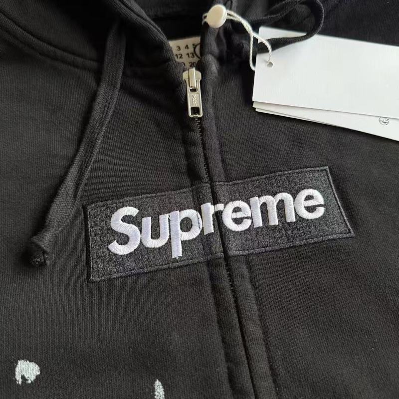 Supreme MM6 Zip Up Hoodie Best Black ! 12