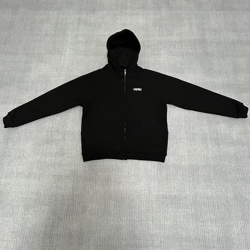 Upinflames Black Hoodie Set 8