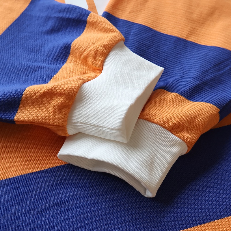 Vintage Stripe Color Blocking Polo 9