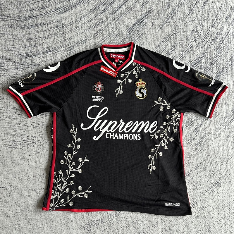 Supreme Flowers Football Jersey White 9