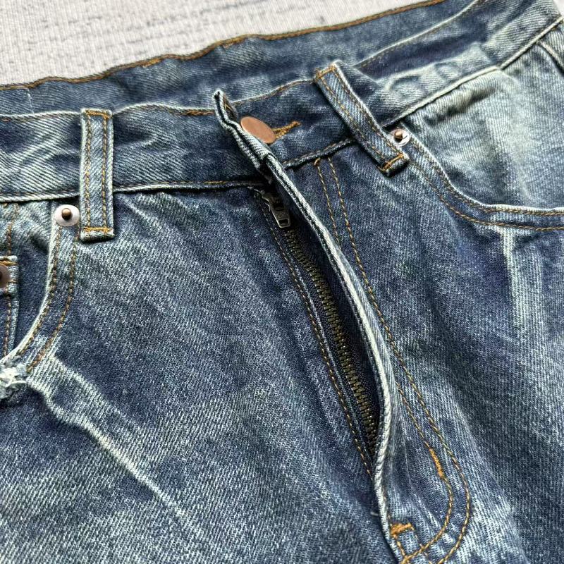 Fyredwrld Vintage Distressed Jeans | Washed Blue 8