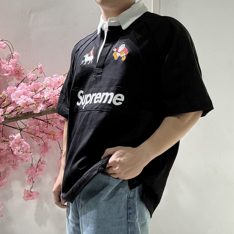 Supreme Polo Ss24 Week3 S/s Rugby Black 4