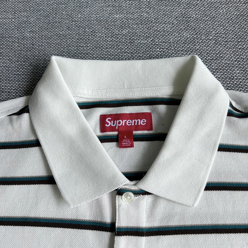 Supreme Week3 Washed Stripe Polo 10