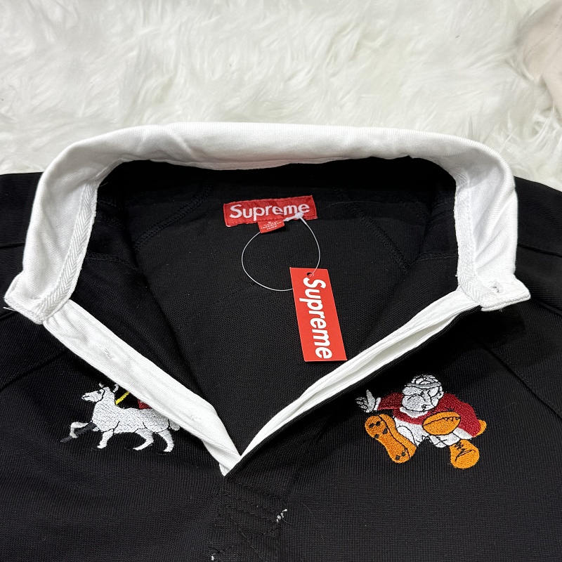 Supreme Polo Ss24 Week3 S/s Rugby Black 12